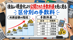 ワンバンクb43の後払い現金化より、公開された手数料表を先に見るべき理由