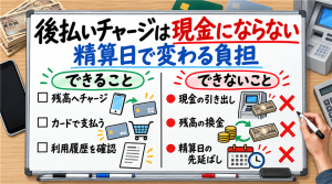 バンキットの後払いチャージは現金にならない！精算日で変わる負担を計算した